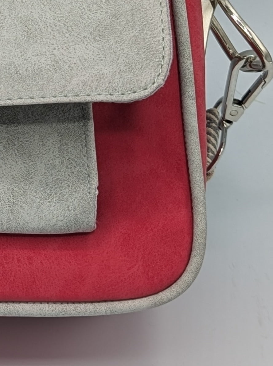 Fashion Bag "Nanii" Grau/Rot