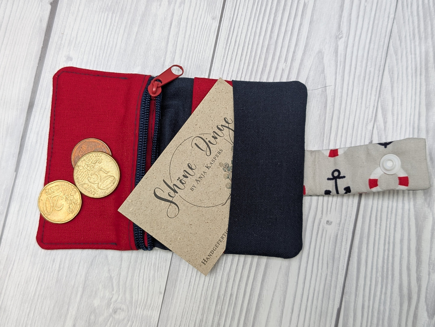 Praktisches Mini-Portemonnaie "Anker"
