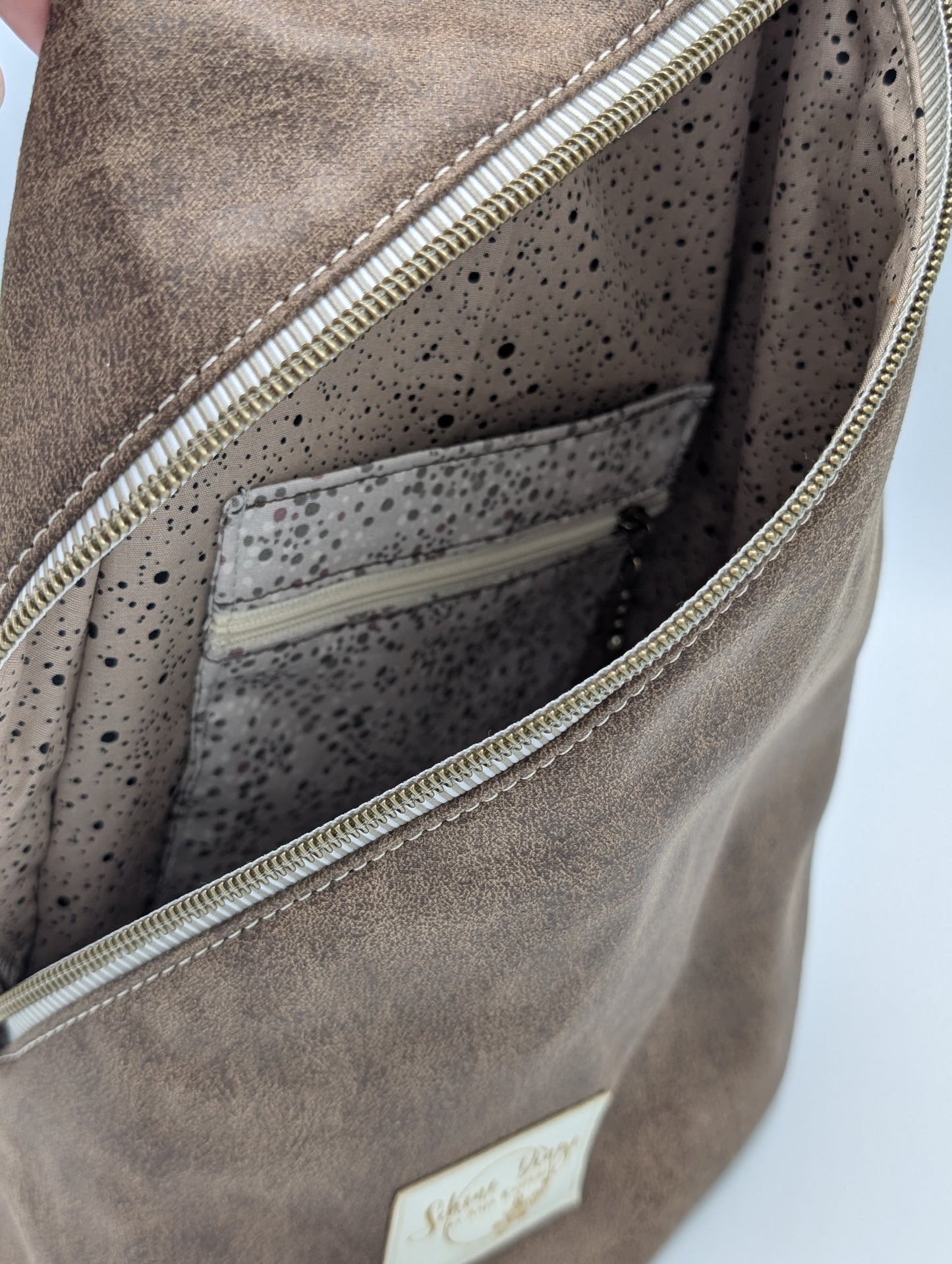 Crossbody-Bag Antik Braun