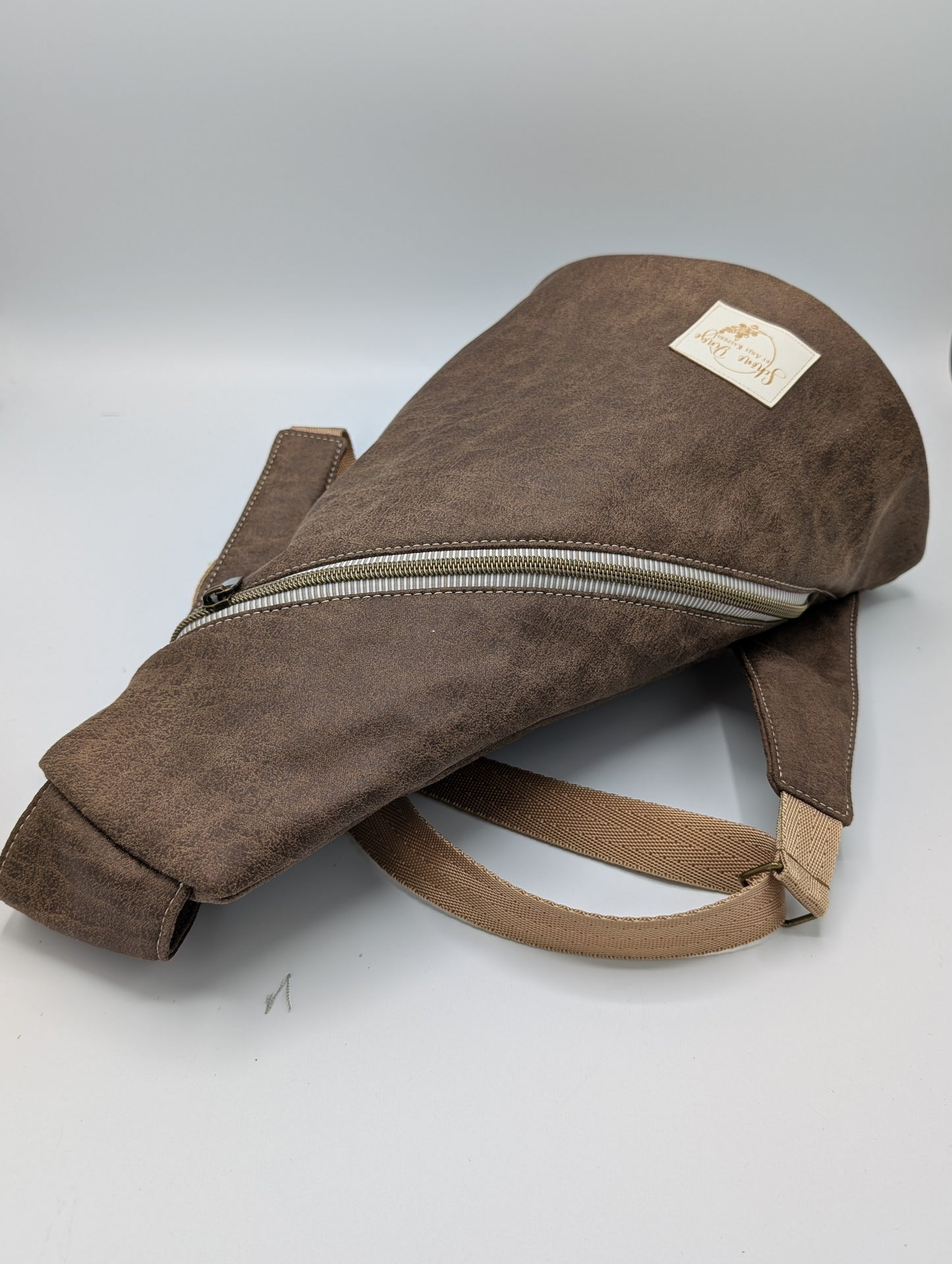 Crossbody-Bag Antik Braun