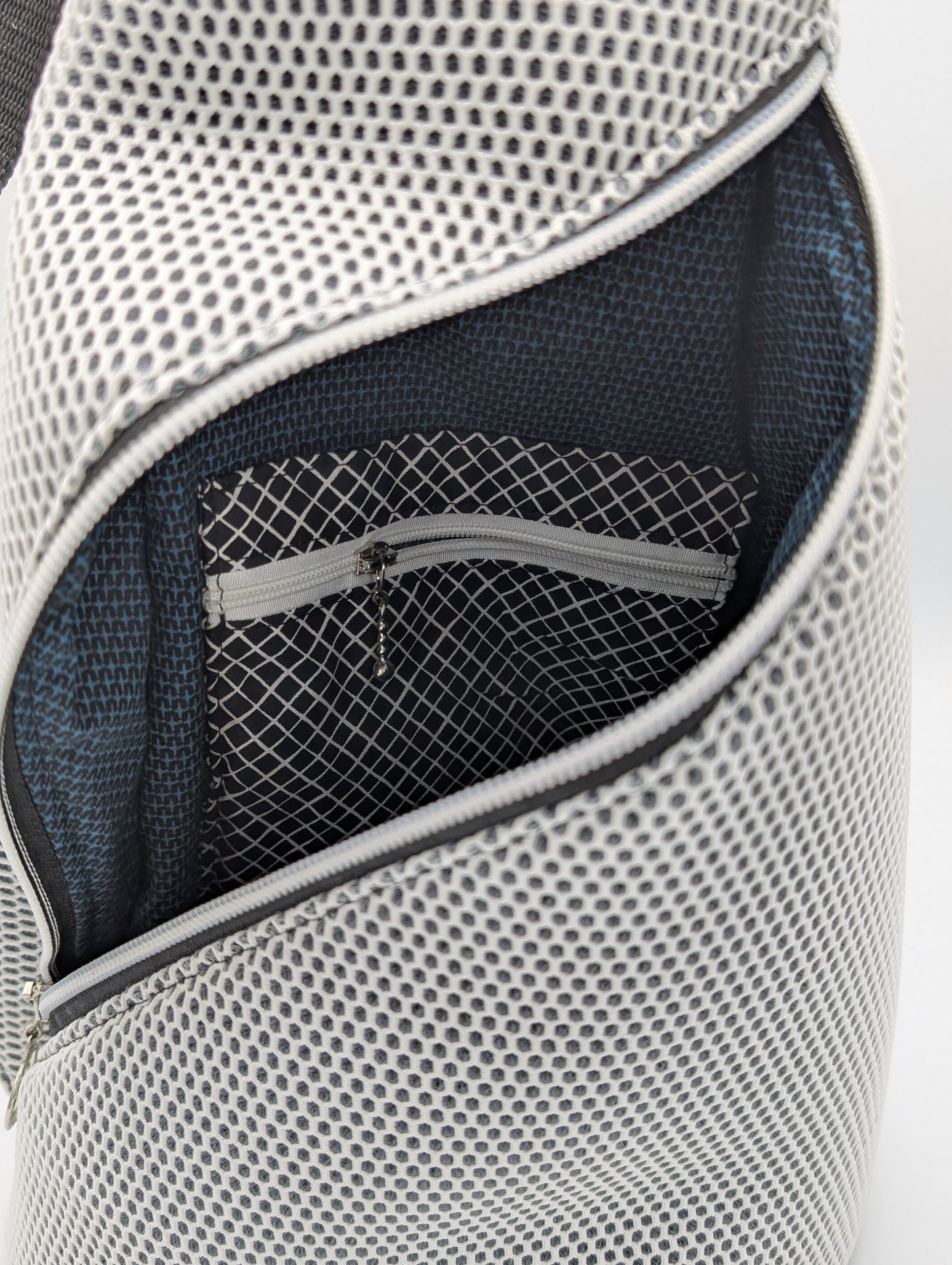 Crossbag #3D Mesh weiß/schwarz