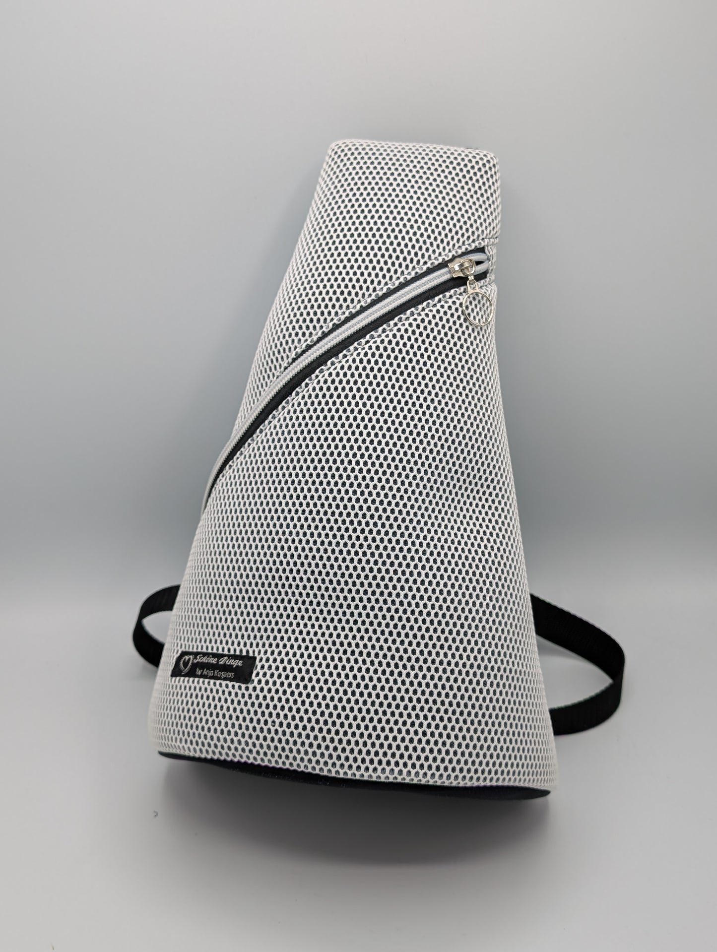 Crossbag #3D Mesh weiß/schwarz