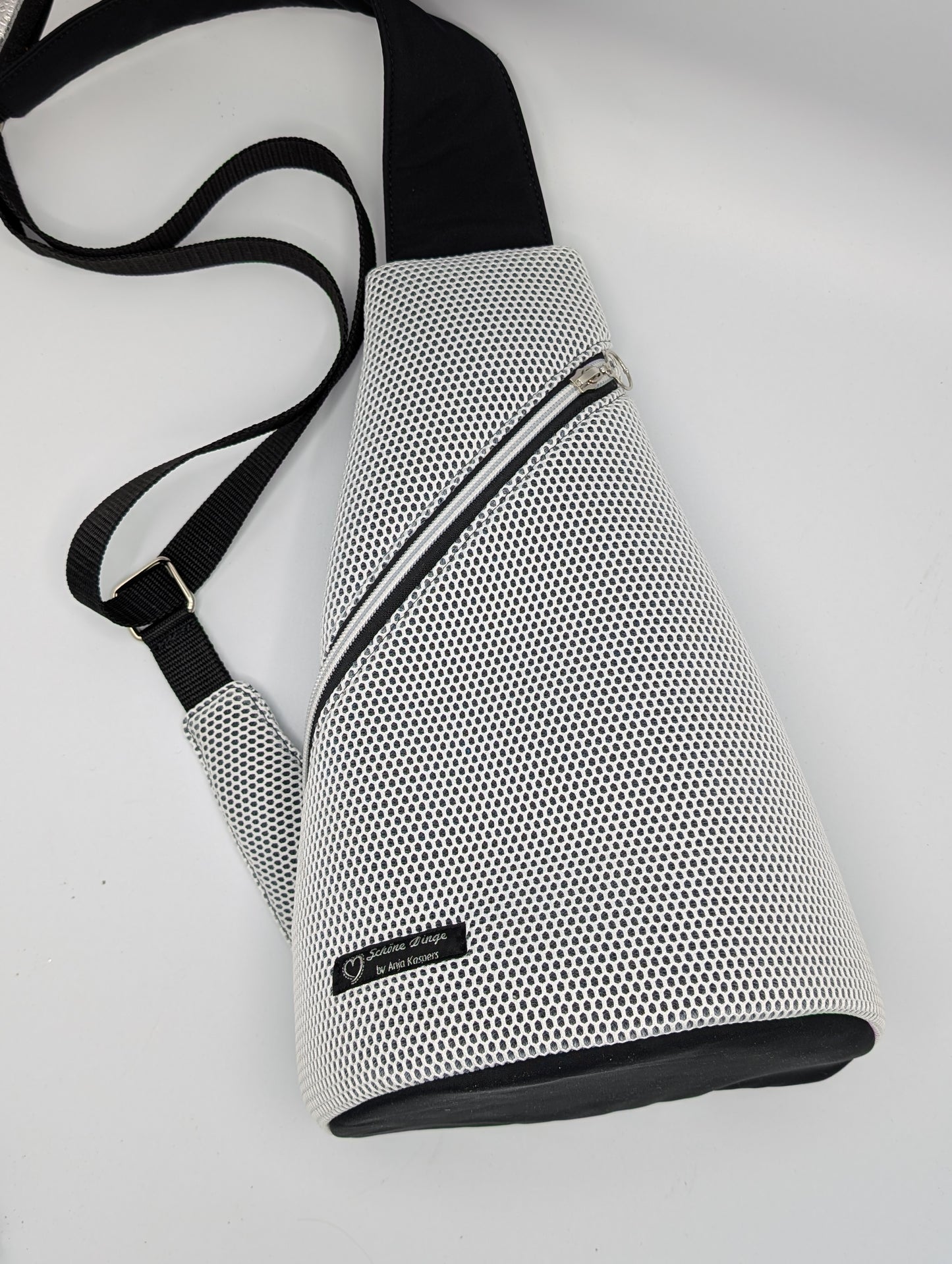 Crossbag #3D Mesh weiß/schwarz