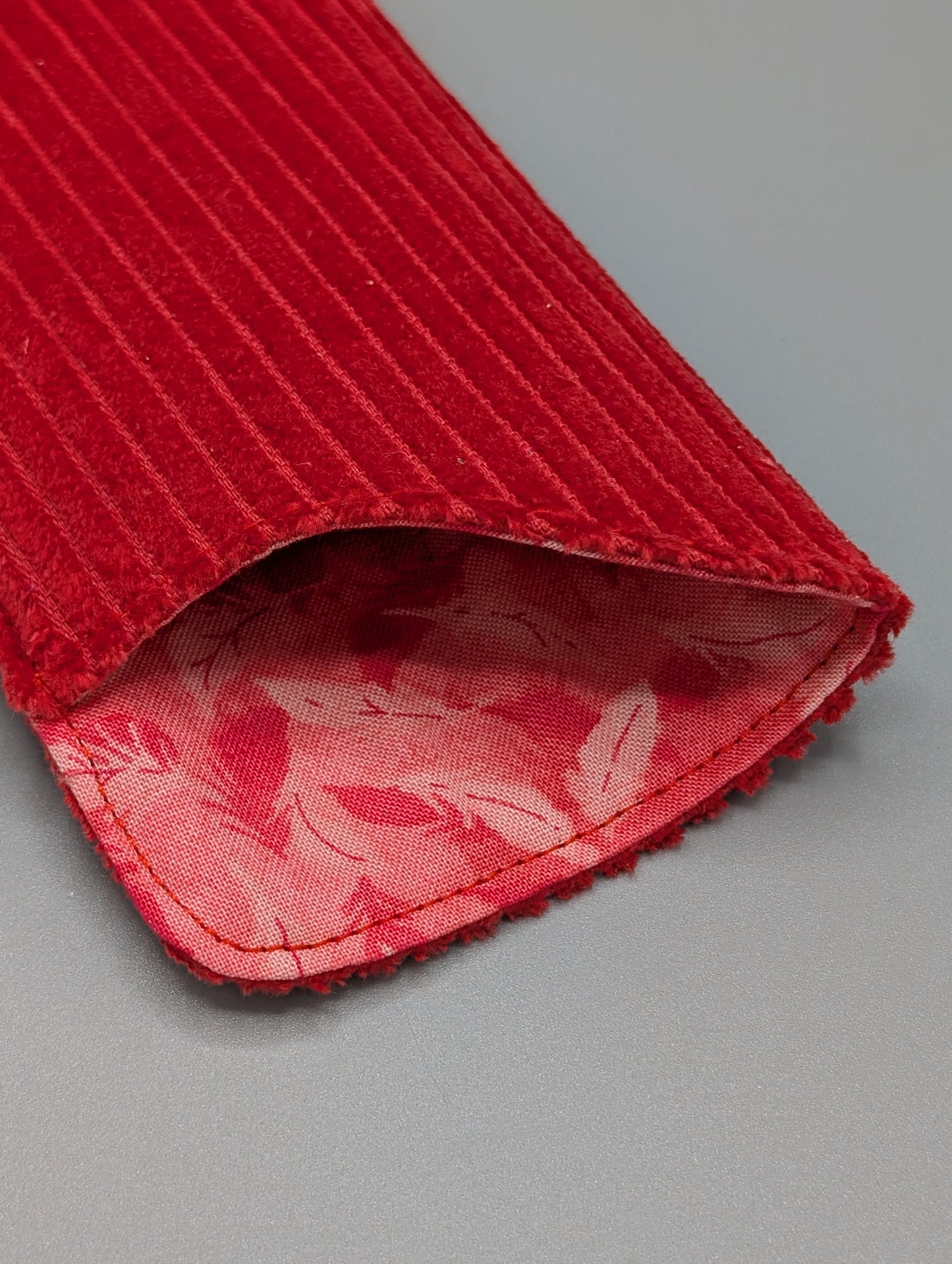 Handgemachtes, gepolstertes Brillenetui aus Cord / Etui für Lese- & Sonnenbrillen