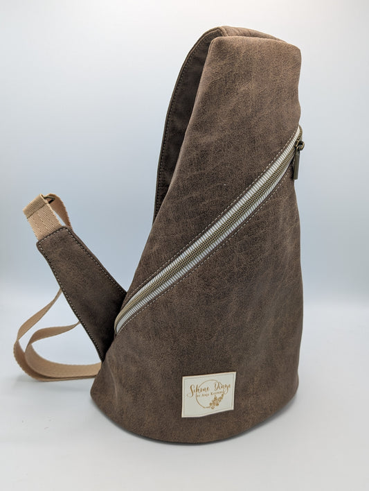 Crossbody-Bag Antik Braun