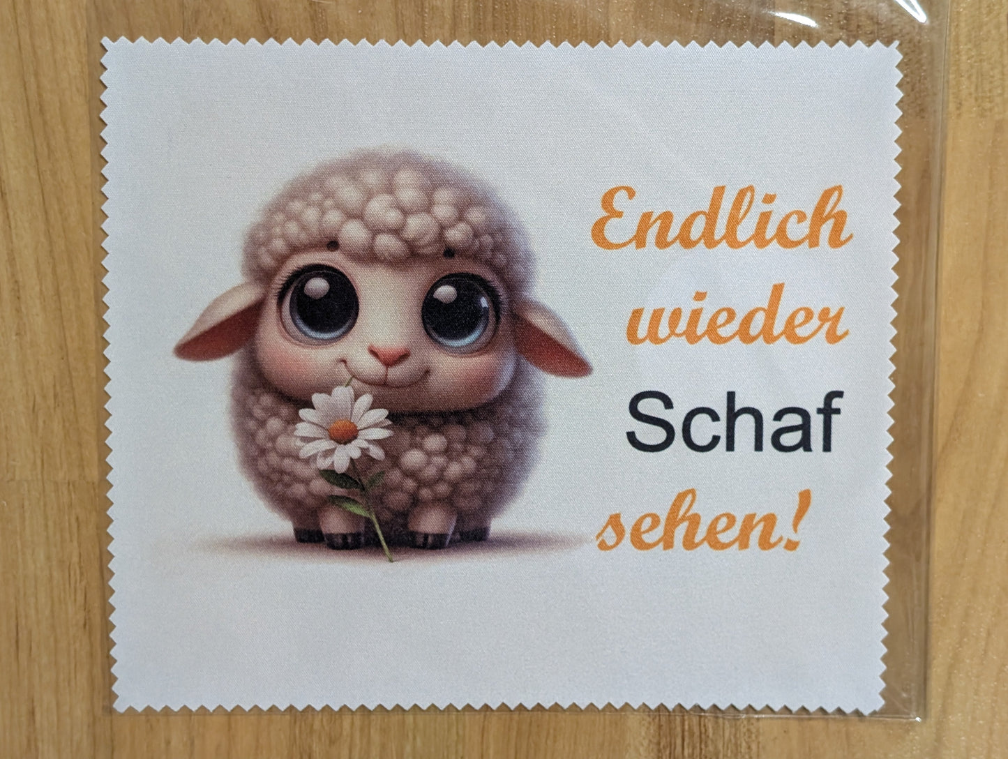 Brillenputztuch "Schaf-Endlich wieder Schaf sehen"
