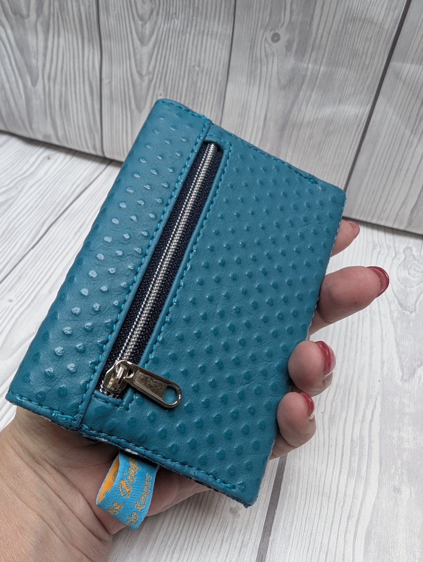 Kleines kompaktes Portemonnaie türkis