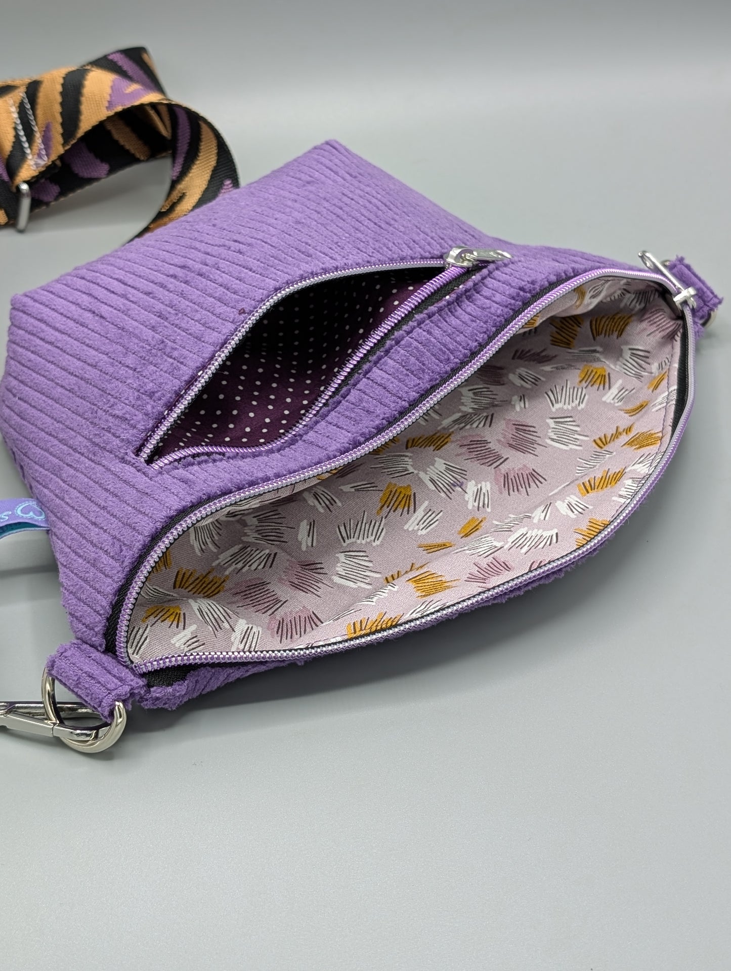 Bauchtasche/Crossbag "Lila"