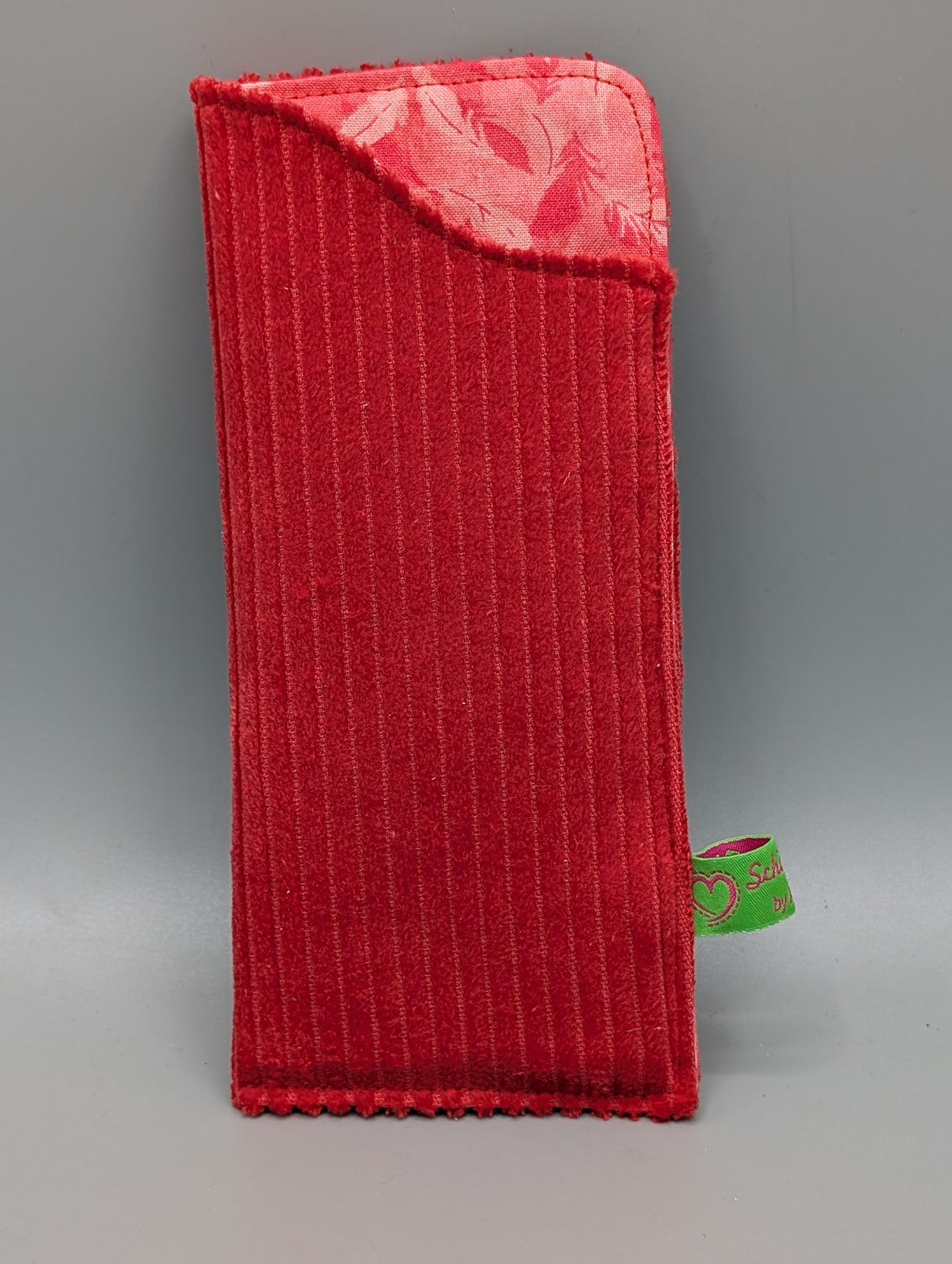 Handgemachtes, gepolstertes Brillenetui aus Cord / Etui für Lese- & Sonnenbrillen