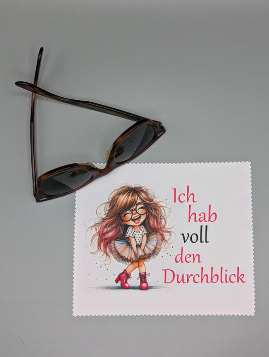 Brillenputztuch "Mädchen- Ich hab voll den Durchblick"